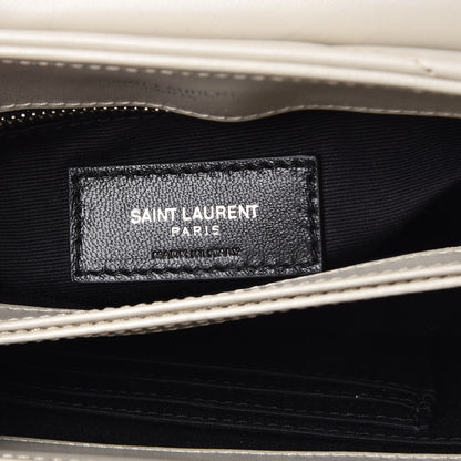 Saint Laurent Calfskin Y Quilted Monogram Toy Loulou Chain Satchel Ivory 6 of 7
