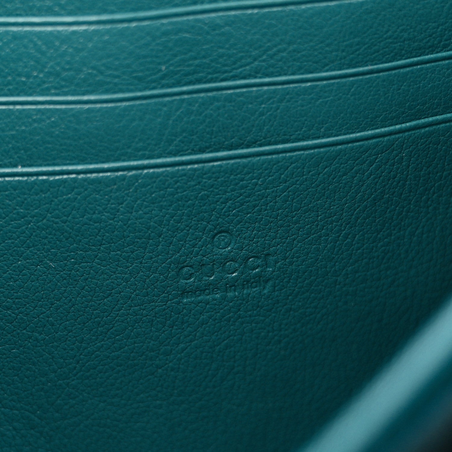 Gucci Azalea Calfskin Enamel Matelasse Diagonal Torchon GG Marmont Chain Wallet Imperial Blue Pavone 6 of 11
