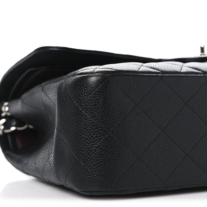 Chanel Caviar Quilted Jumbo Double Flap Black 9 of 10