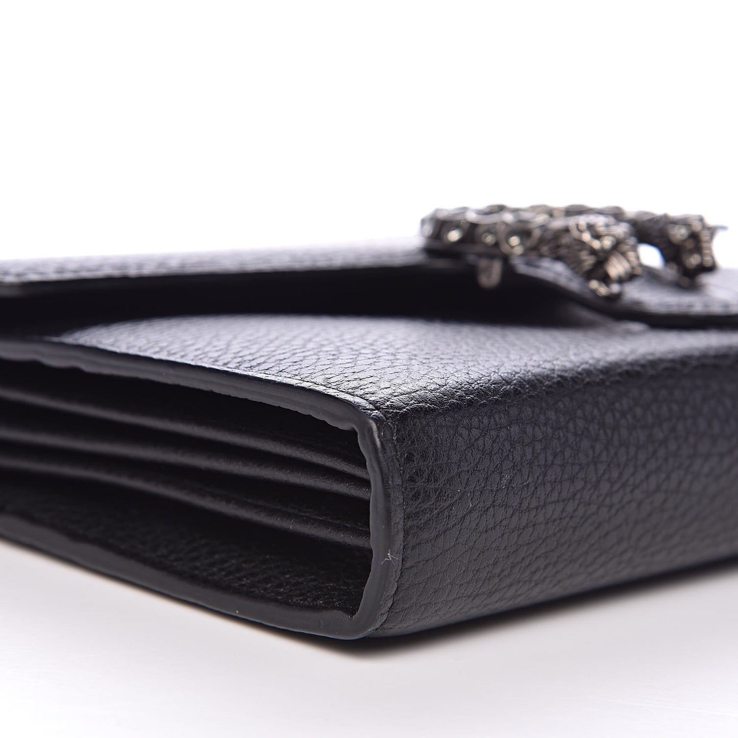 Calfskin Mini Dionysus Chain Wallet Black