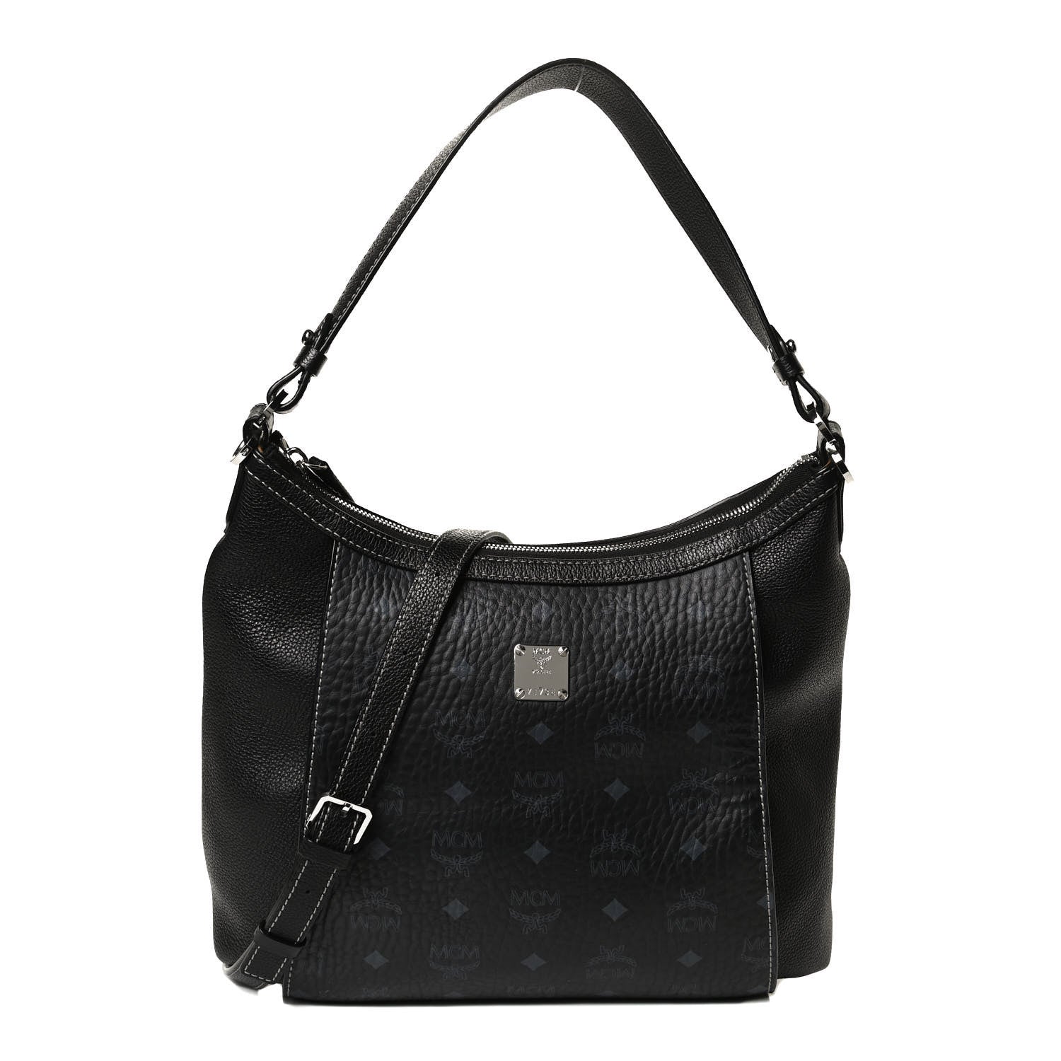 MCM Visetos Medium Luisa Hobo Black 1 of 12