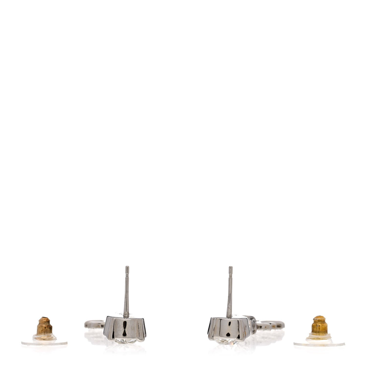 Chanel Crystal Starfall Drop CC Earrings Silver 3 of 4