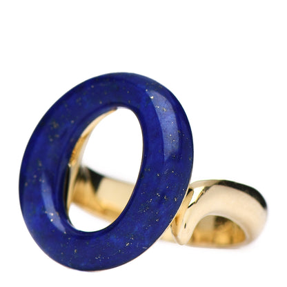 Tiffany 18K Yellow Gold Lapis Lazuli Elsa Peretti Sevillana Ring 54 7 3 of 7