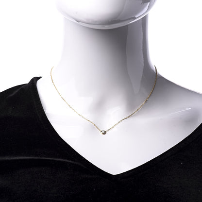 Cartier 18K Yellow Gold Diamond LM D'Amour Pendant Necklace 2 of 8