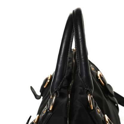 Prada Tessuto Nylon City Calfskin Shoulder Bag Black 15 of 21