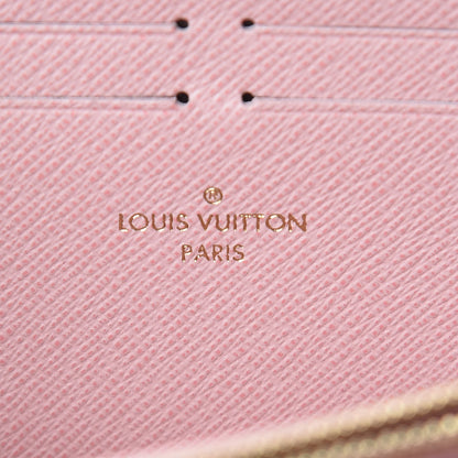 Louis Vuitton Damier Azur Zippy Wallet Rose Ballerine 6 of 7