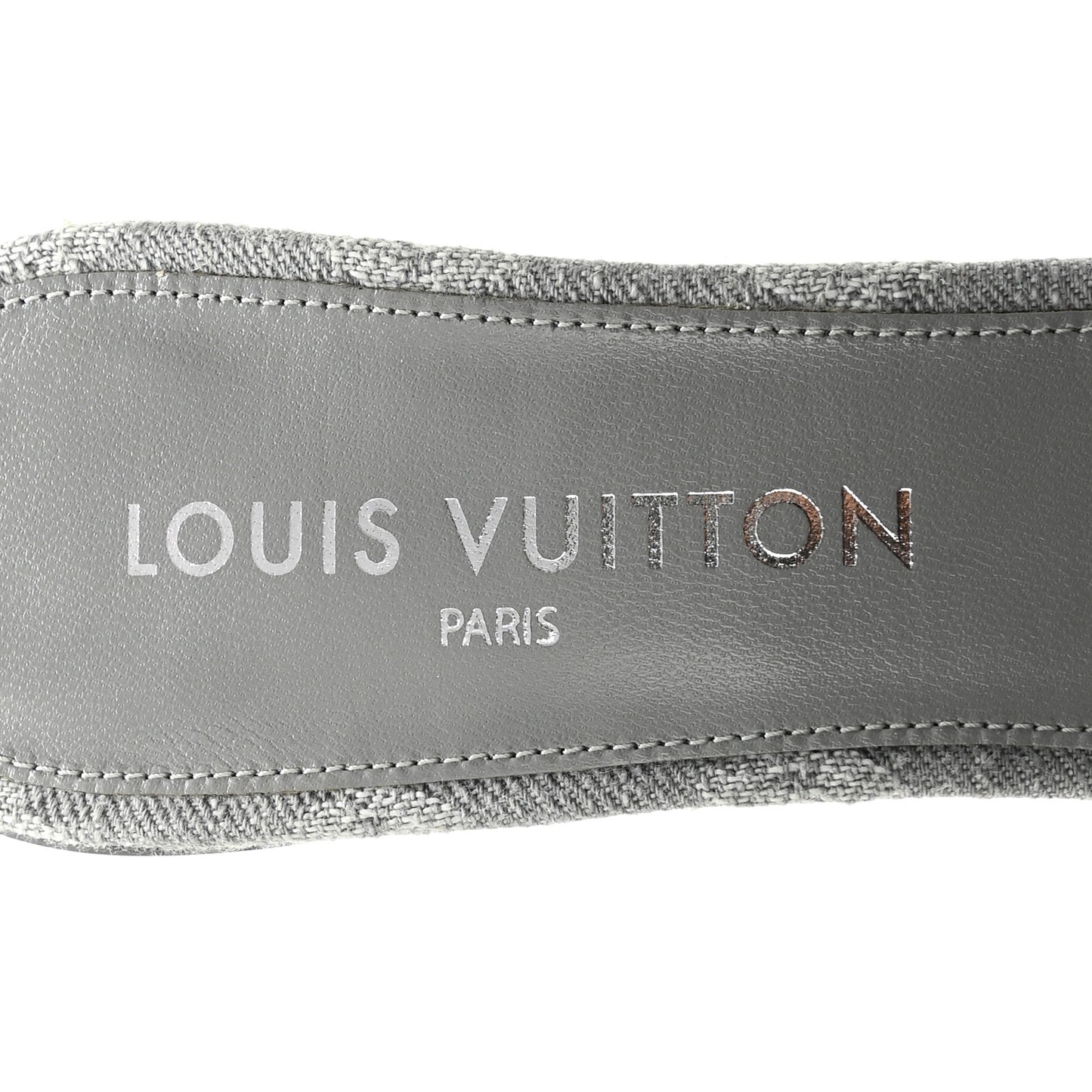 Monogram Denim 6AM Mules 40 Gray