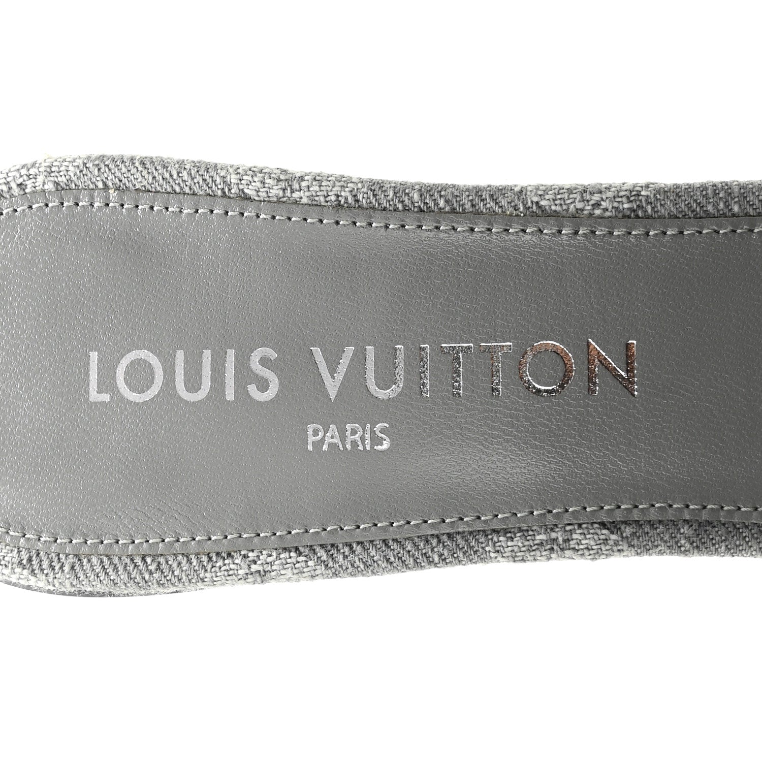 Louis Vuitton Monogram Denim 6AM Mules 40 Gray 7 of 10