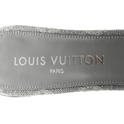 Louis Vuitton Monogram Denim 6AM Mules 40 Gray 7 of 10