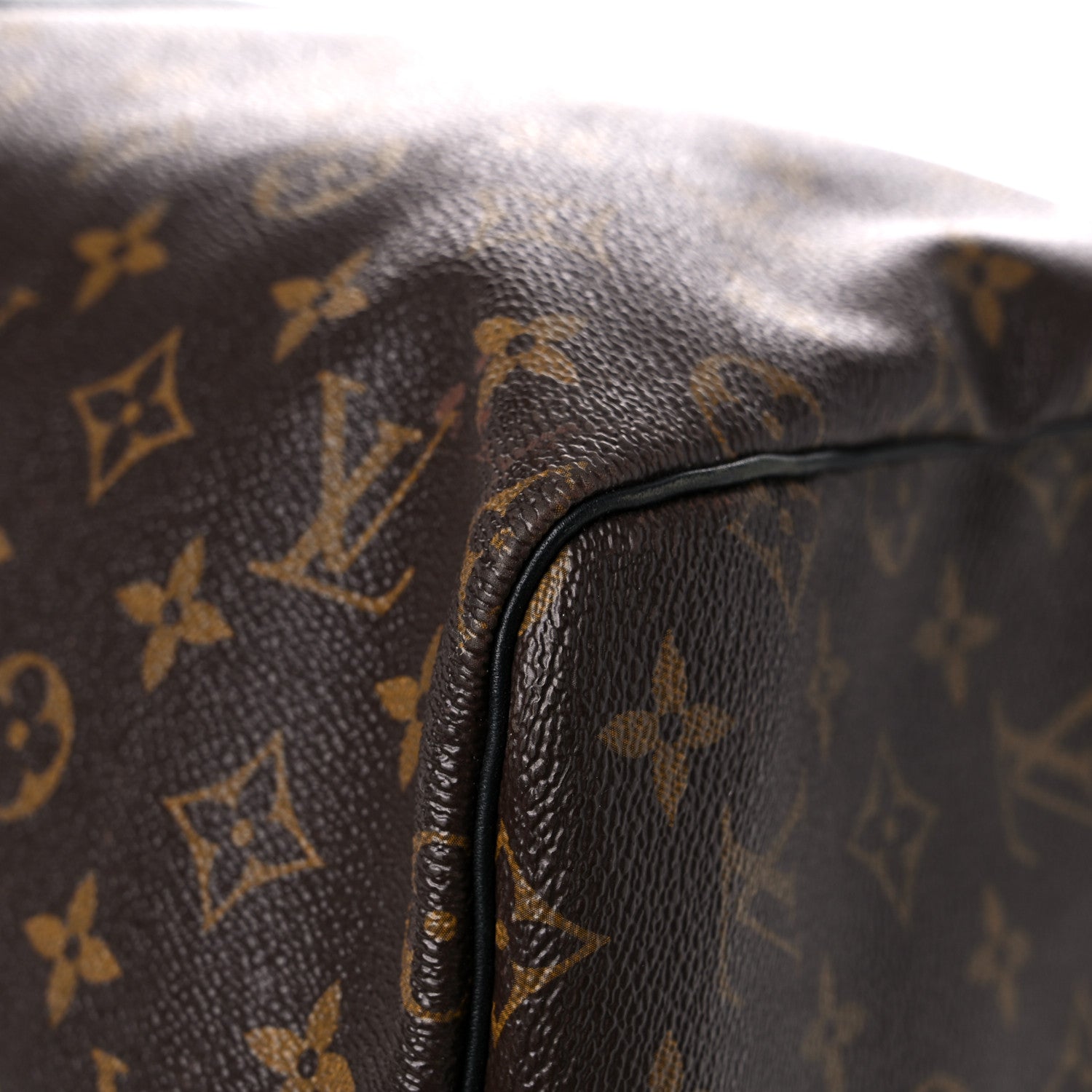 Louis Vuitton Monogram Macassar Keepall Bandouliere 55 9 of 33