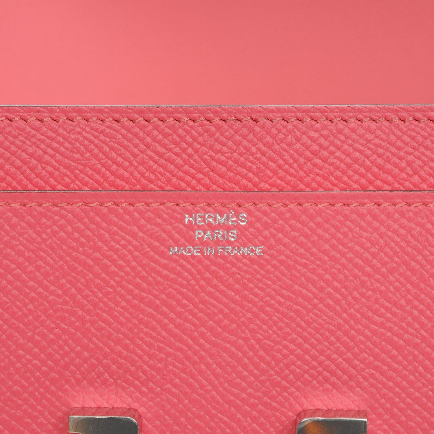 Hermes Epsom Constance Long Wallet Rose Azalee 6 of 7