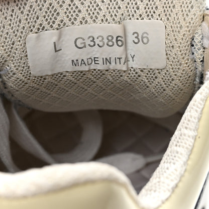 Chanel Patent Calfskin CC Sneakers  36 Navy White 9 of 9