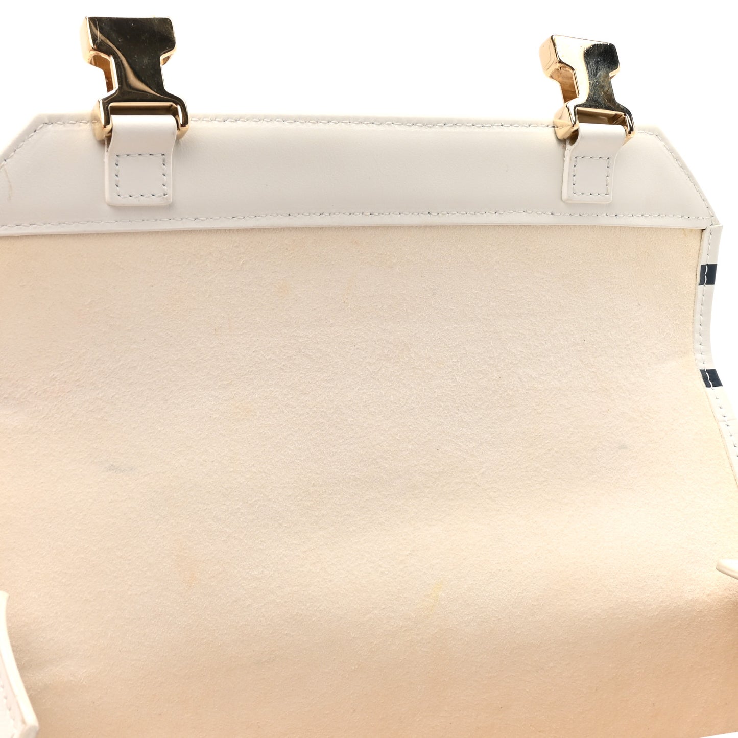 Smooth Calfskin Diorcamp Bag White Blue
