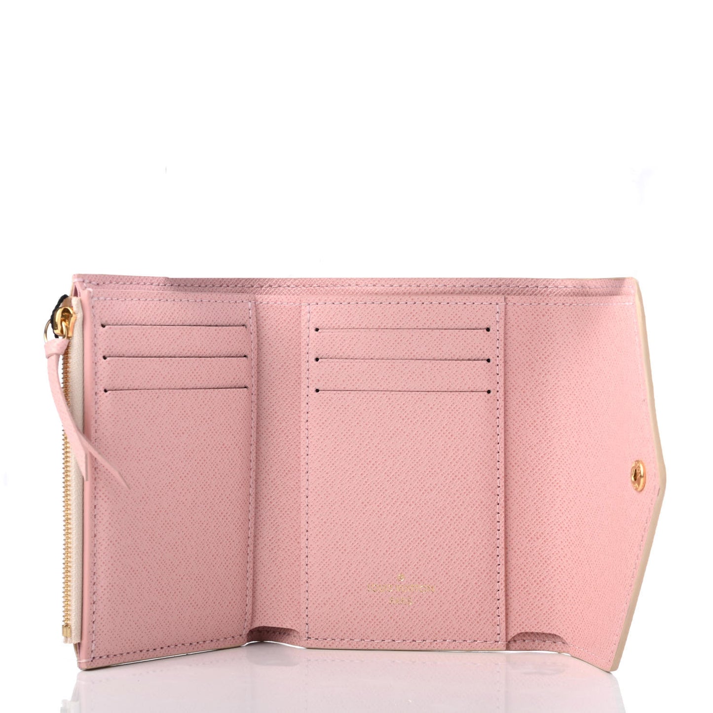 Damier Azur Victorine Wallet Rose Ballerine