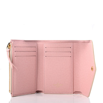 Louis Vuitton Damier Azur Victorine Wallet Rose Ballerine 5 of 7