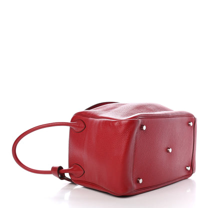Hermes Taurillon Clemence Lindy 30 Rouge Vif 3 of 10