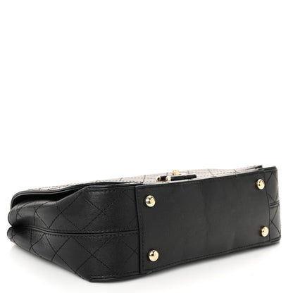 Chanel Calfskin Stitched CC Case Flap Bag Black 4 of 11