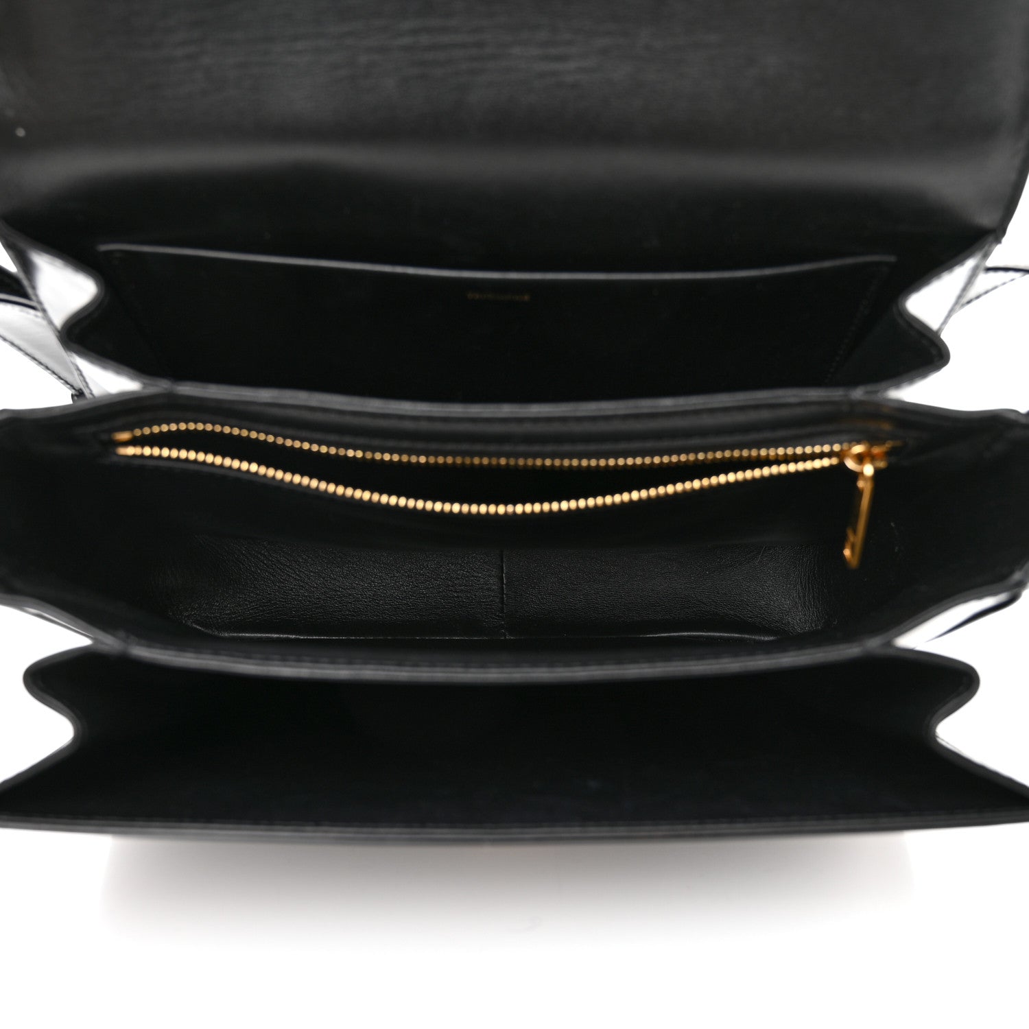 Celine Shiny Calfskin Medium Triomphe Black 5 of 17