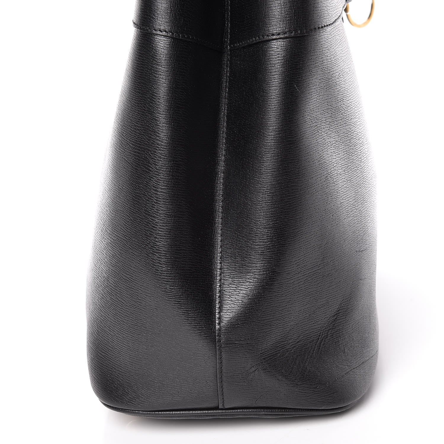 Gucci Textured Calfskin Large Bright Bit Tote Black 15 of 16