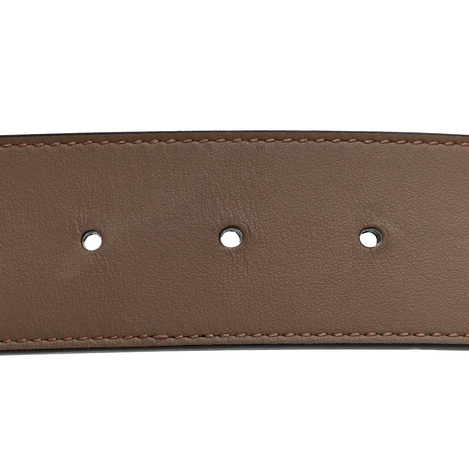 Gucci GG Supreme Monogram Matte Plutone Calfskin Double G 40mm Belt 90 36 Beige Ebony Porcelain Rose 4 of 5