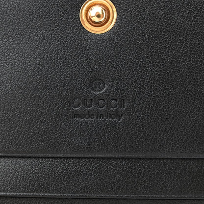 Gucci Calfskin Matelasse GG Marmont Mini Wallet On Chain Black 7 of 11