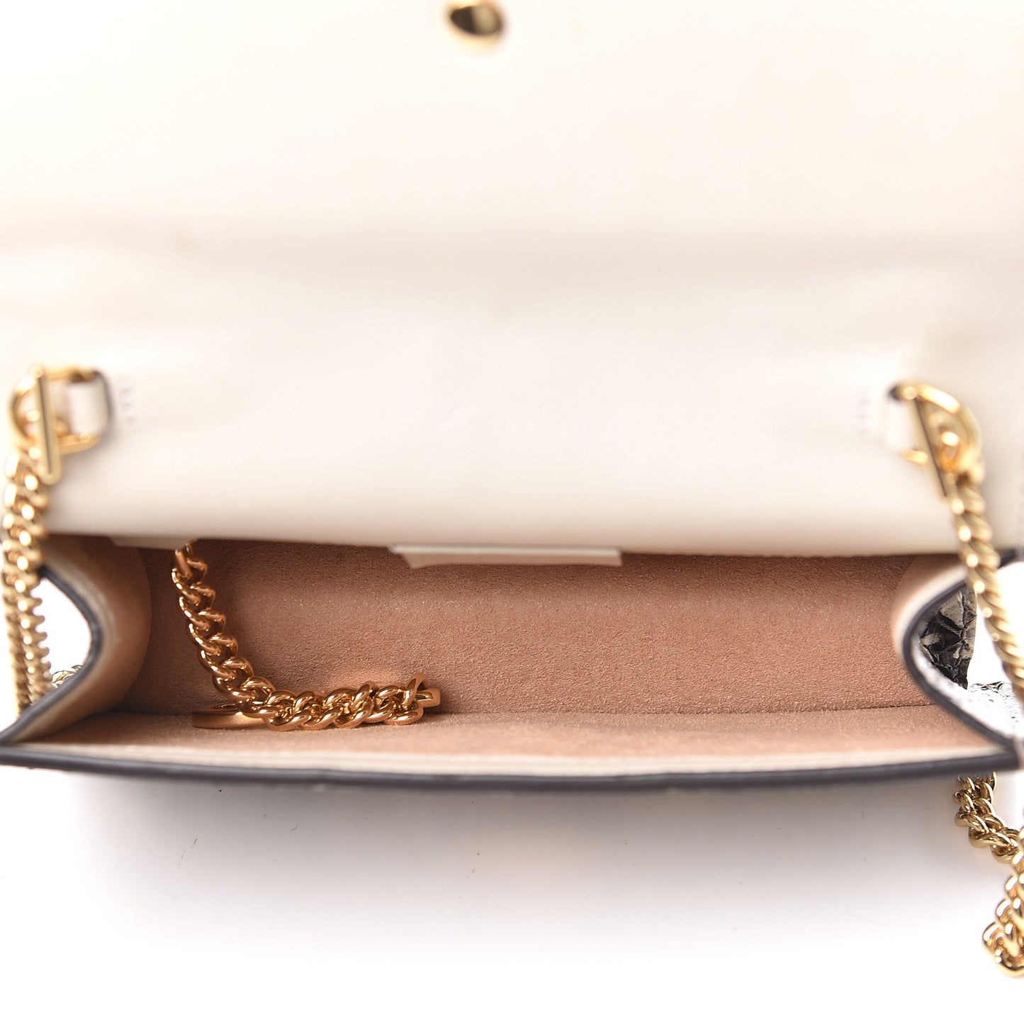 Snakeskin Floral Embroidered Super Mini Sylvie Chain Shoulder Bag