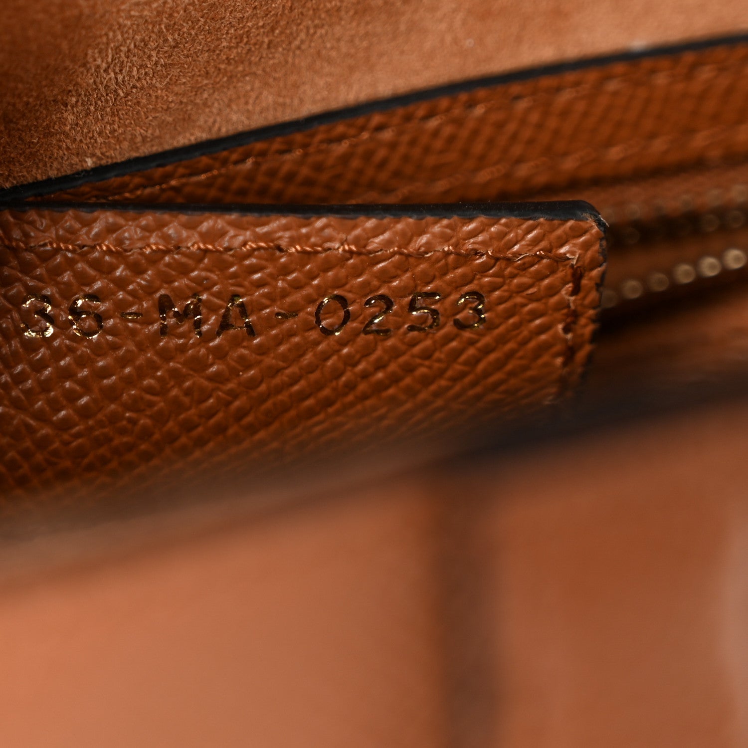 Christian Dior Grained Calfskin Saddle Bag With Strap Camello 7 of 13