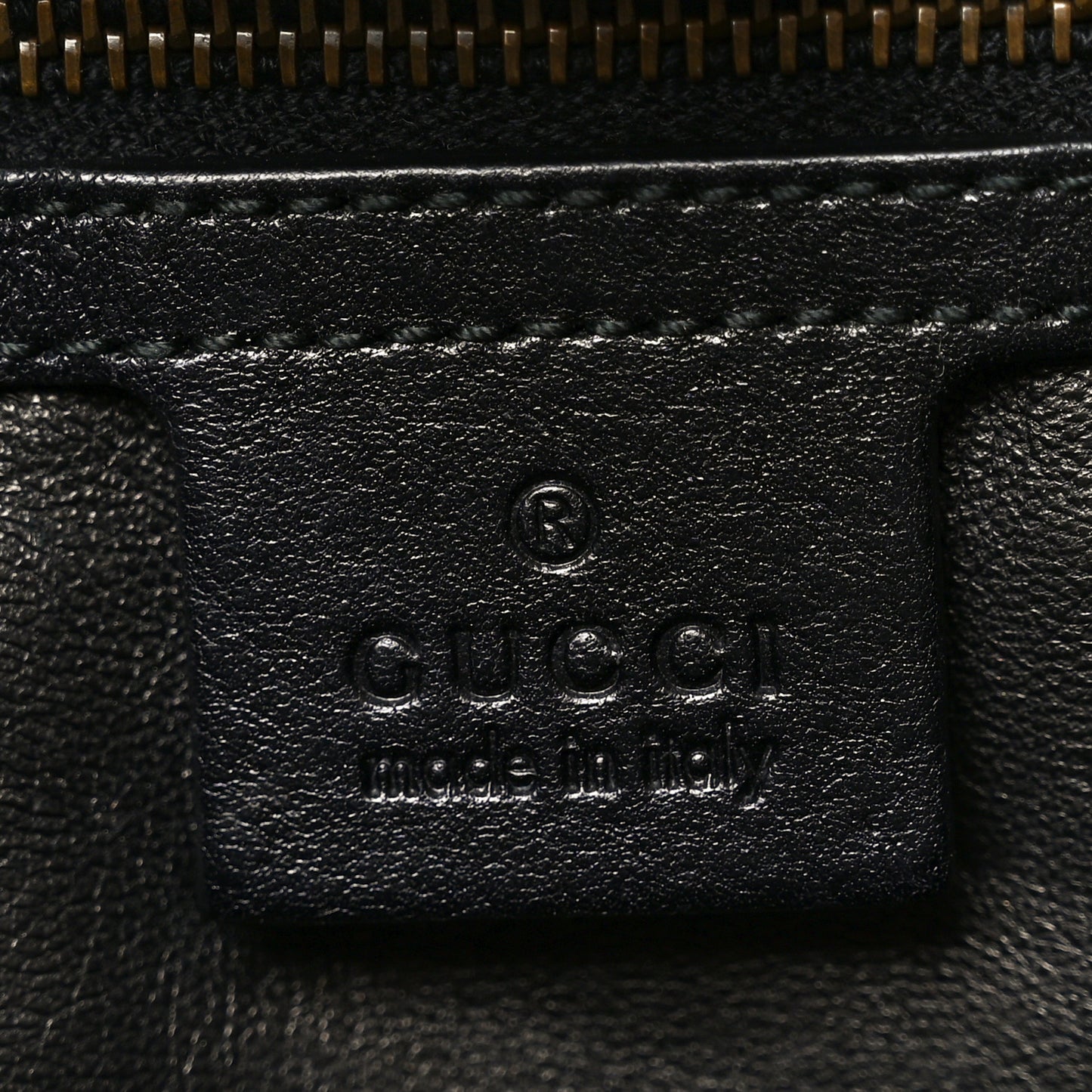 Snakeskin Medium GG Running Tote Black