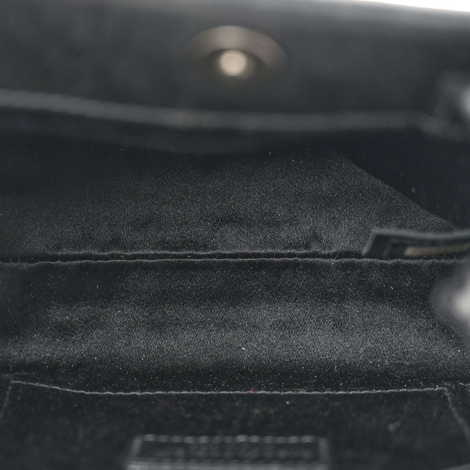 Chanel Satin Crystal Small Camellia Evening Bag Black 5 of 12