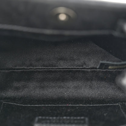 Chanel Satin Crystal Small Camellia Evening Bag Black 5 of 12