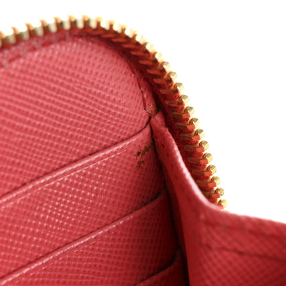 Prada Saffiano Fiocco Bow Zip Around Wallet Peonia 14 of 15