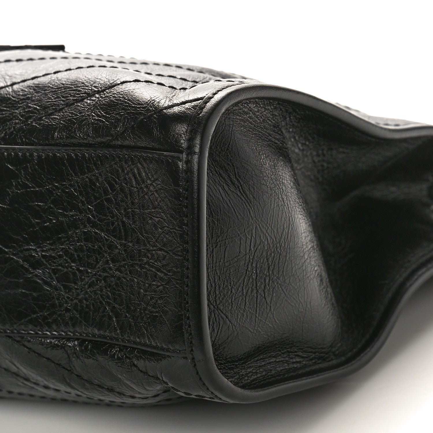 Saint Laurent Crinkled Calfskin Matelasse Monogram Medium Niki Shopper Tote Black 10 of 10