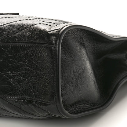 Saint Laurent Crinkled Calfskin Matelasse Monogram Medium Niki Shopper Tote Black 10 of 10