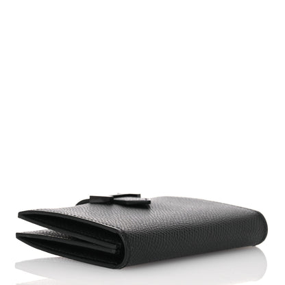 Hermes Epsom Monochrome Bearn Card Holder Wallet Black 4 of 10