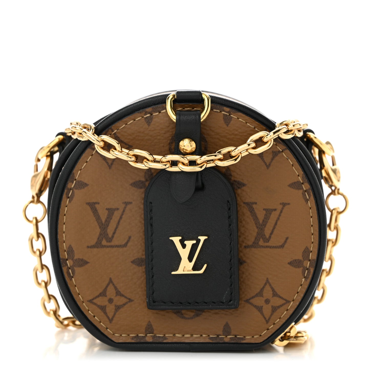 Reverse Monogram Boite Chapeau Necklace