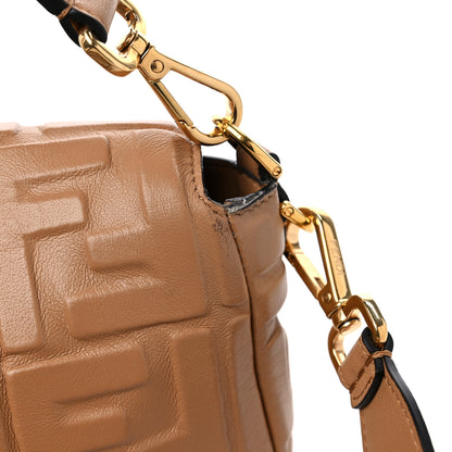 Fendi Nappa FF 1974 Embossed Baguette Miele Scuro 12 of 14