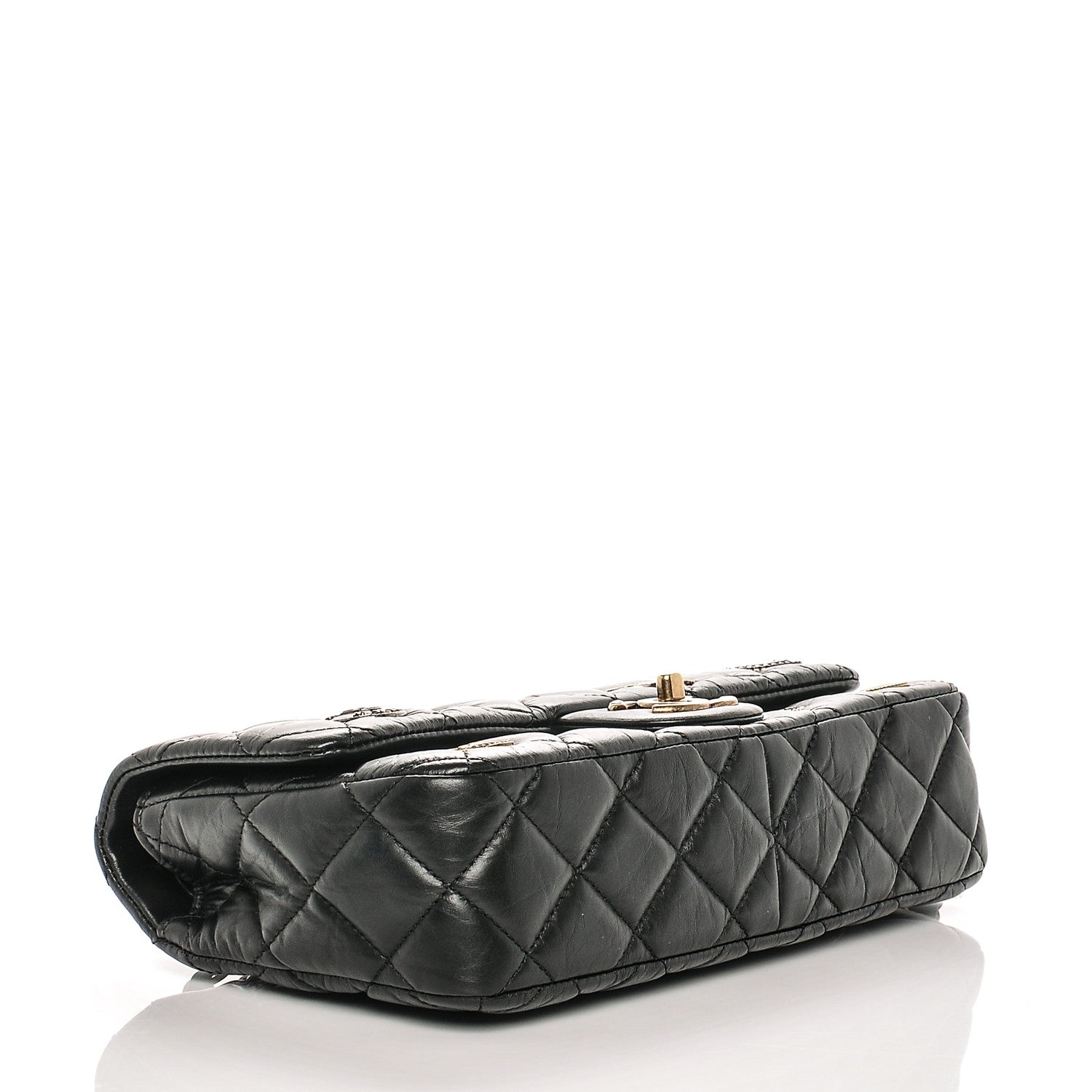Chanel Aged Calfskin Quilted Medium Medallion Flap Black 4 of 9