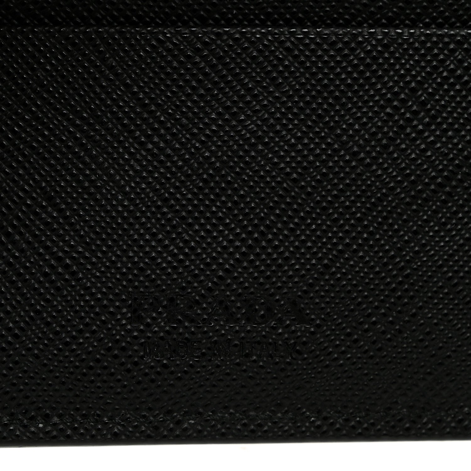 Prada Saffiano Bi-Fold Wallet Black Bluette 6 of 7