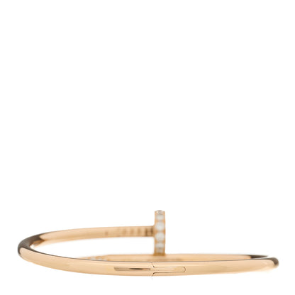 Cartier 18K Pink Gold Diamond Juste Un Clou Bracelet 16 2 of 4