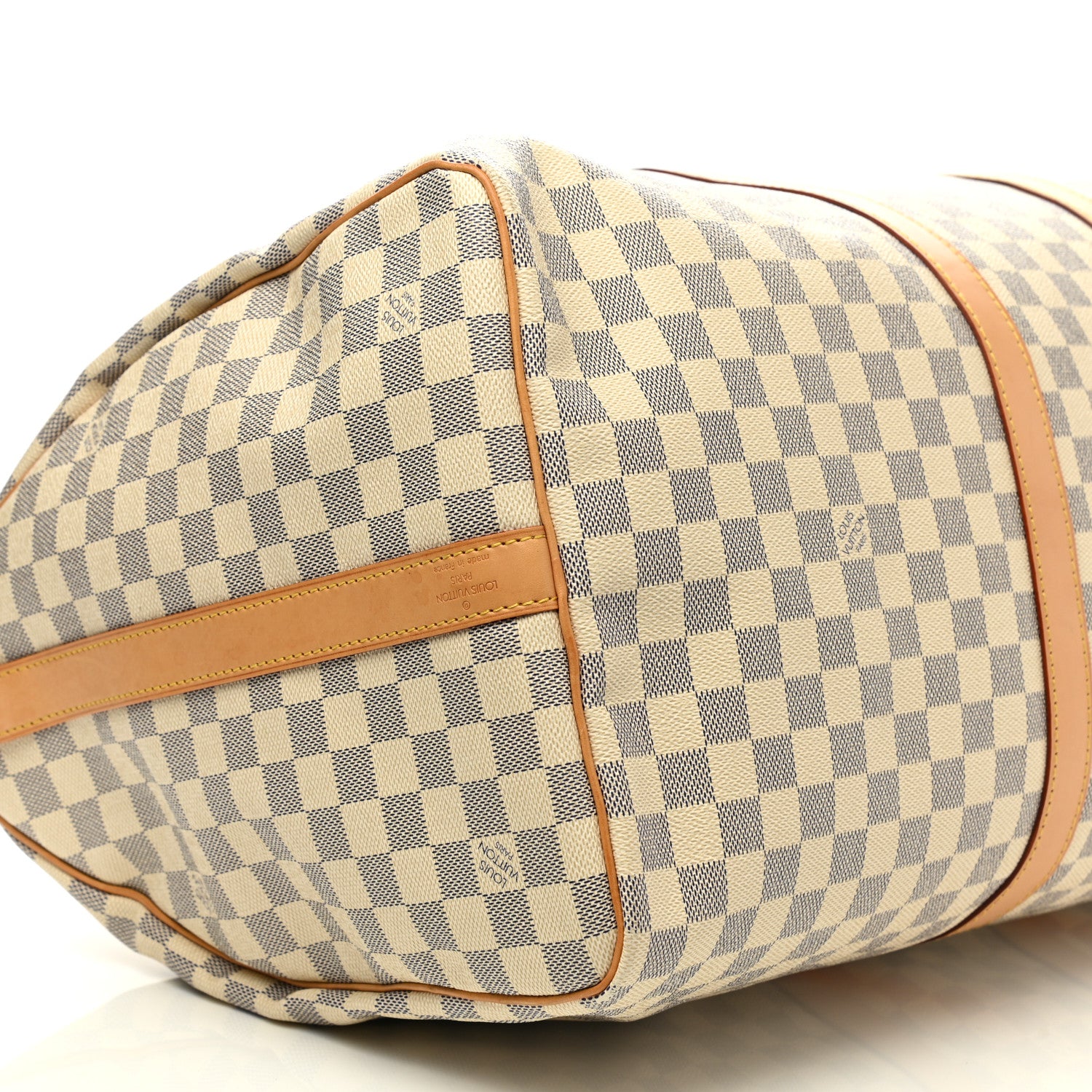 Louis Vuitton Damier Azur Keepall Bandouliere 55 10 of 11