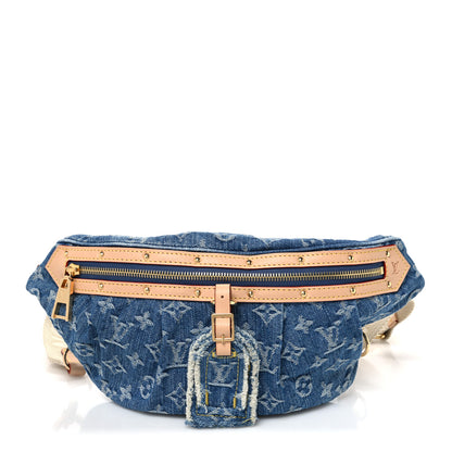Louis Vuitton Monogram Denim High Rise Bumbag Blue 1 of 9
