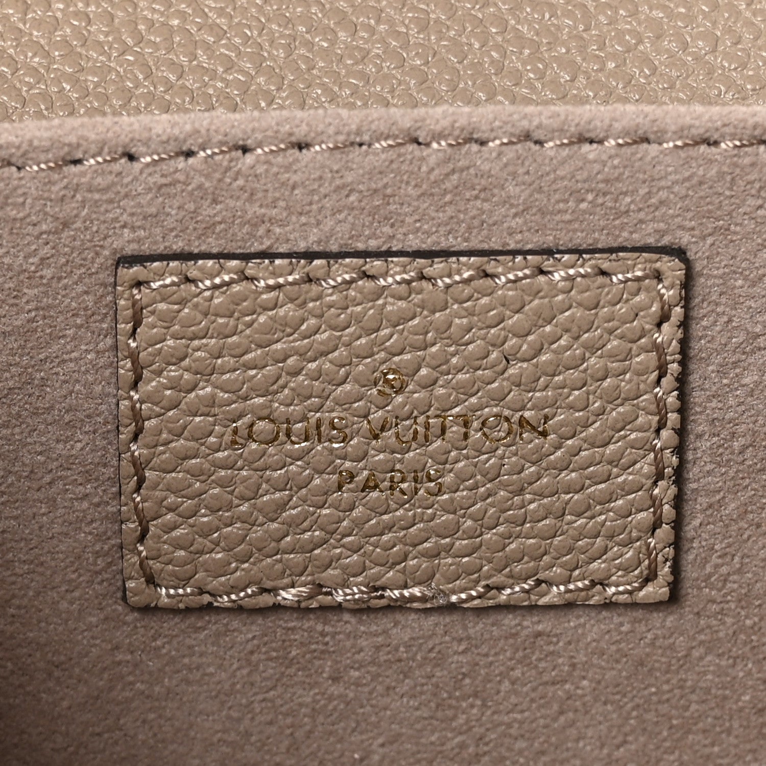 Louis Vuitton Empreinte Monogram Giant Pochette Metis East West Tourterelle Creme 7 of 10