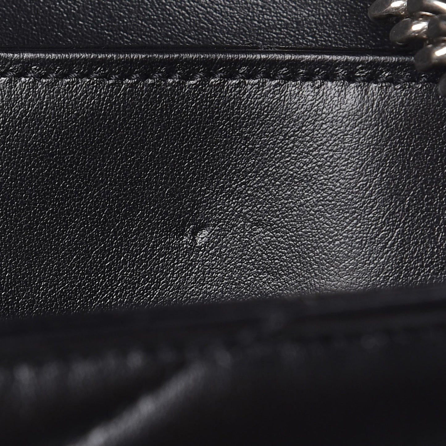 Calfskin Y Quilted Monogram Medium Loulou Chain Satchel Black