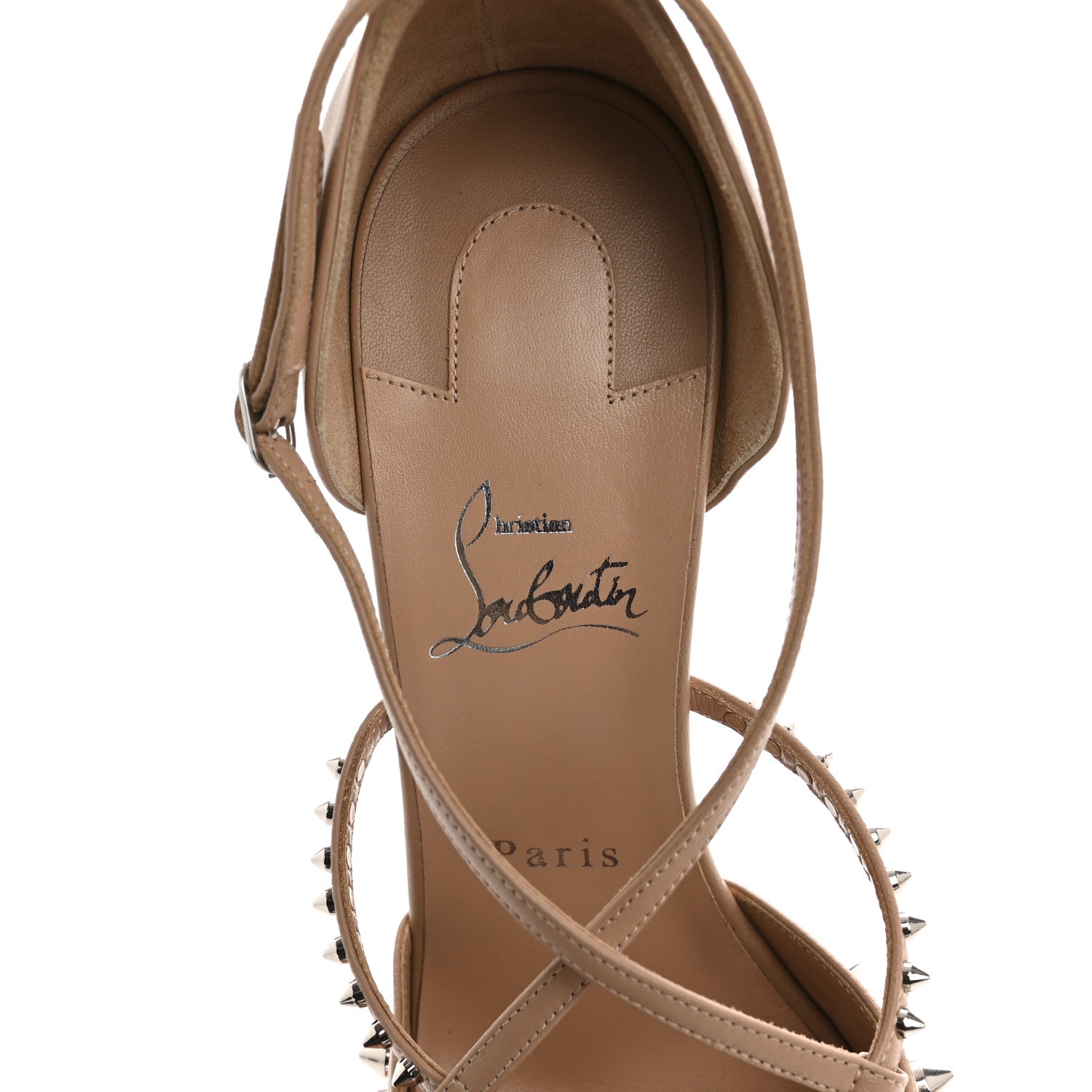 Christian Louboutin Nappa Studded Tatooshka 100 Pumps 40 Blush 7 of 9
