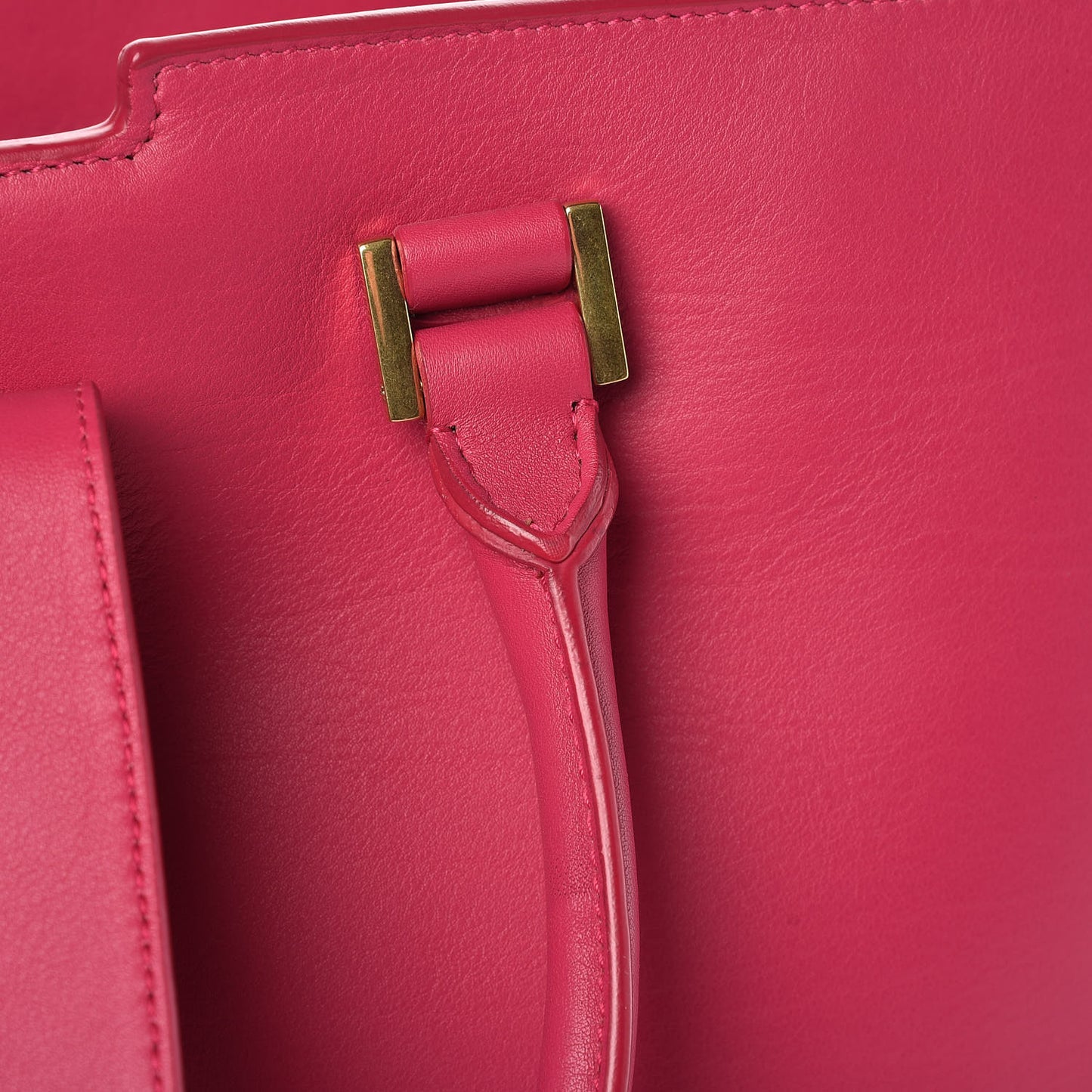 Calfskin Medium Classic Y Cabas Fuchsia