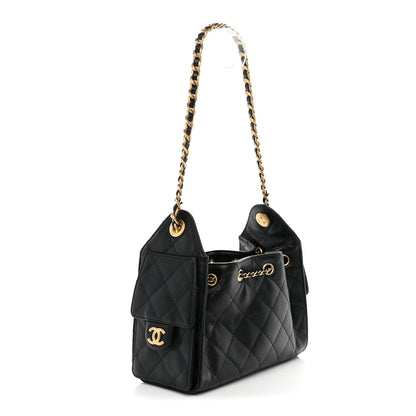 Chanel Caviar Quilted Mini Chanel 25 Handbag Black 3 of 10