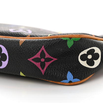 Louis Vuitton Monogram Multicolor Pochette Accessories Black 10 of 12