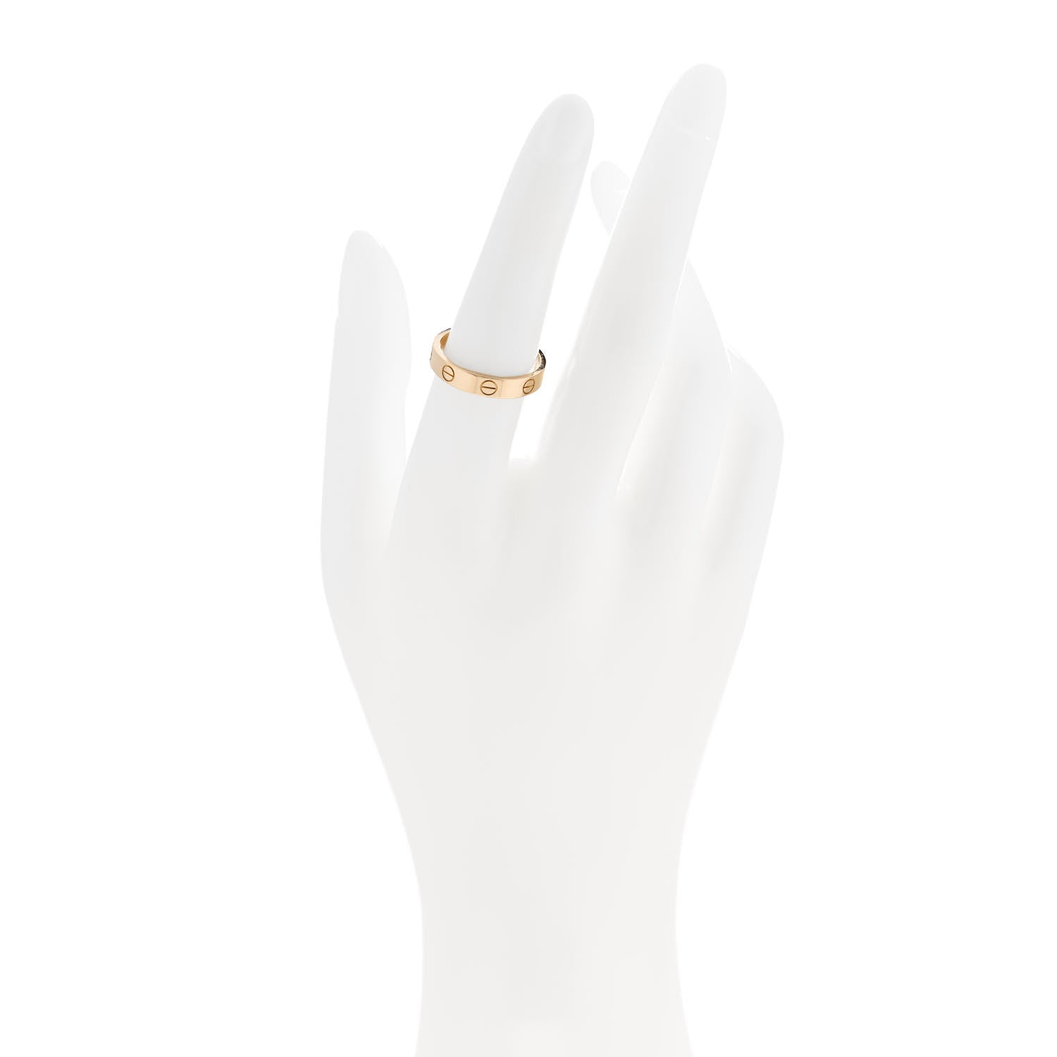 Cartier 18K Yellow Gold 3.5mm LOVE Wedding Band Ring 54 6.75 2 of 5