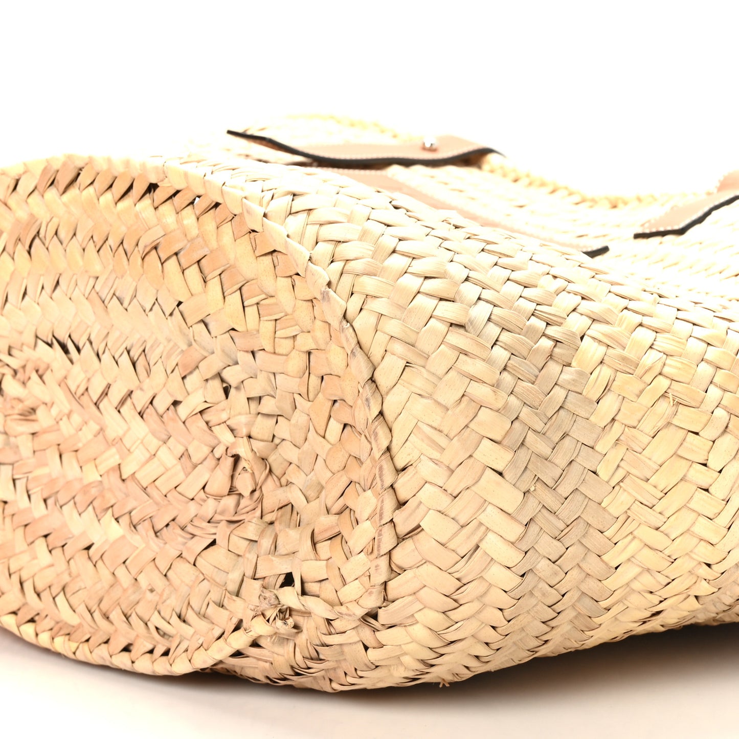 Raffia Basket Tote Bag Natural Tan