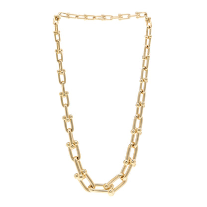 Tiffany 18K Yellow Gold HardWear Graduated Link Necklace 3 of 4